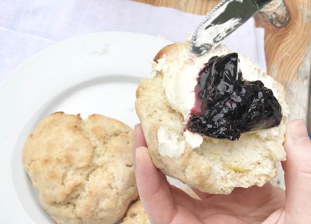 lemon elderflower scones