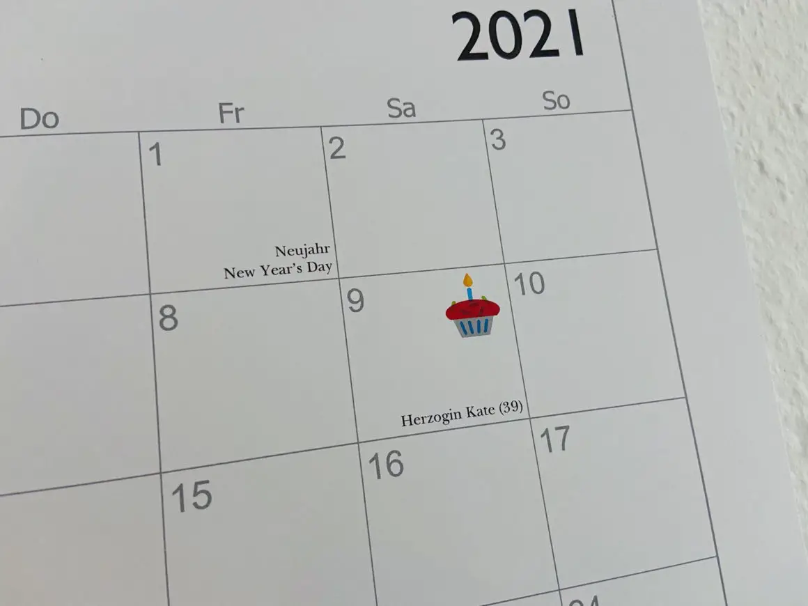 kalender englische feiertage