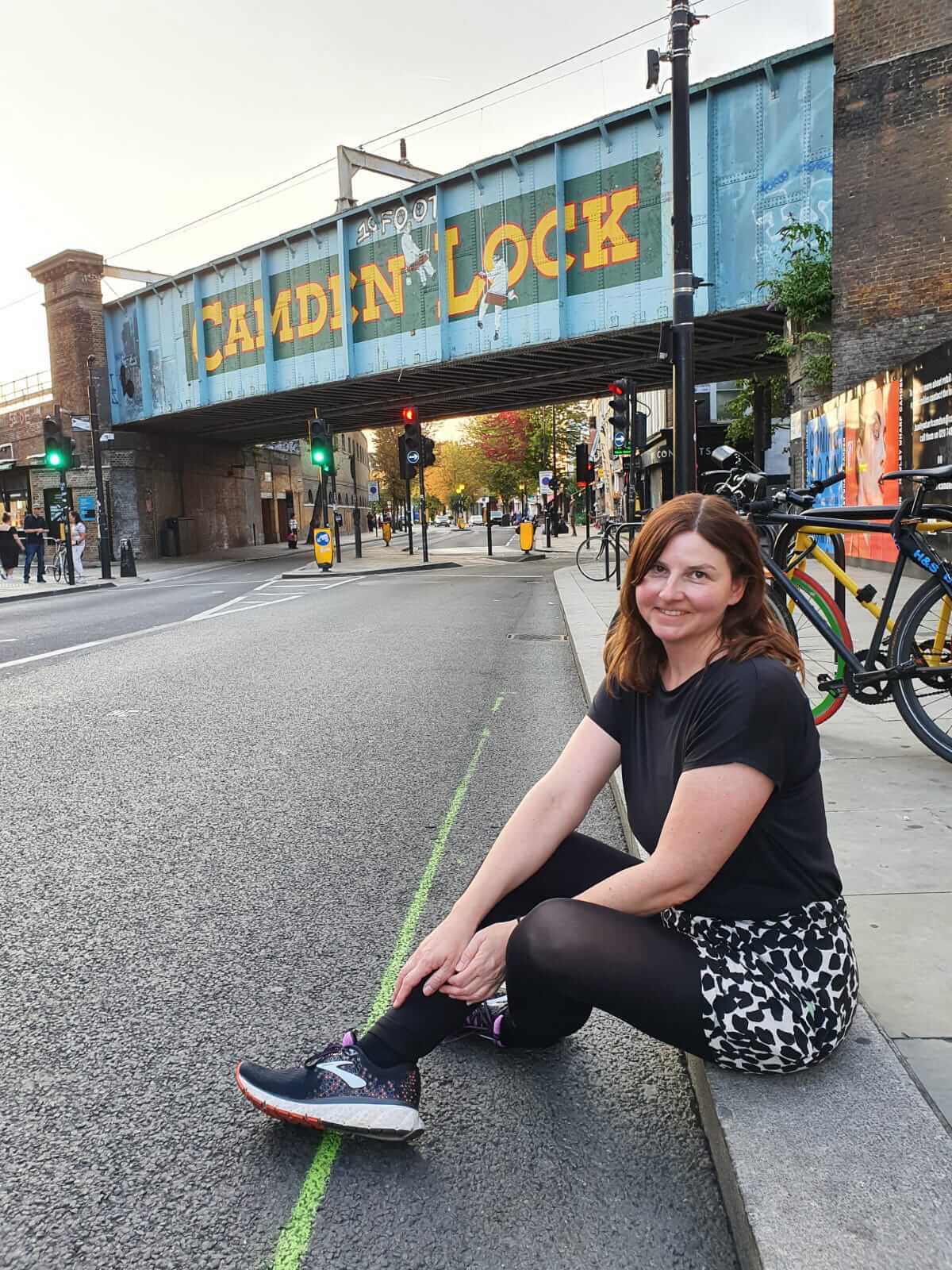 Sandra Wickert am Camden Lock in London