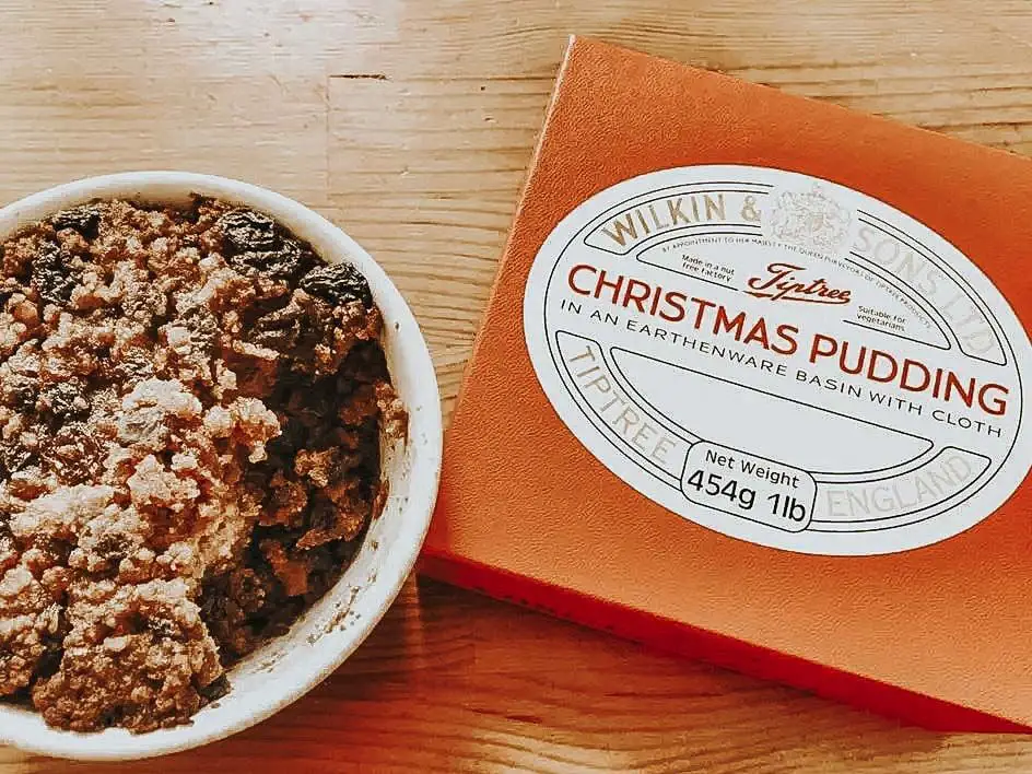 christmas pudding zu weihnachten in englannd