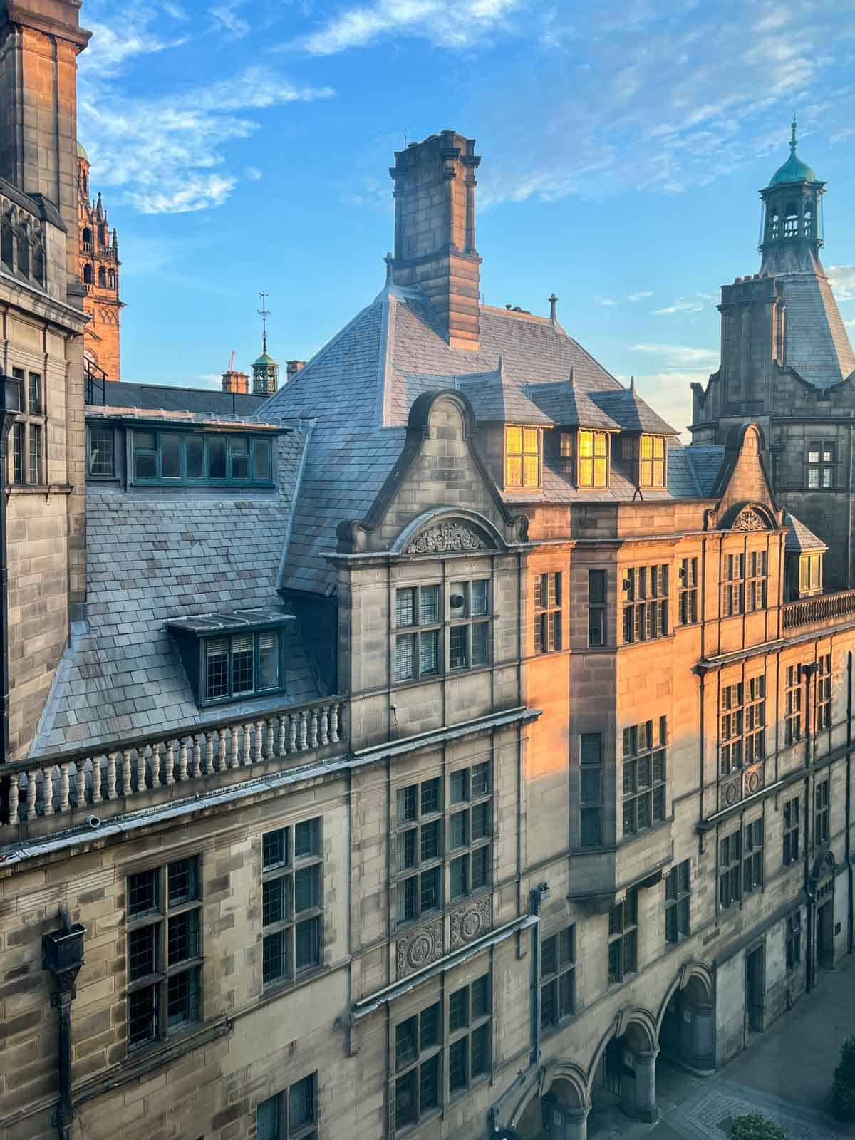 Ausblick von der Sheffield Town Hall